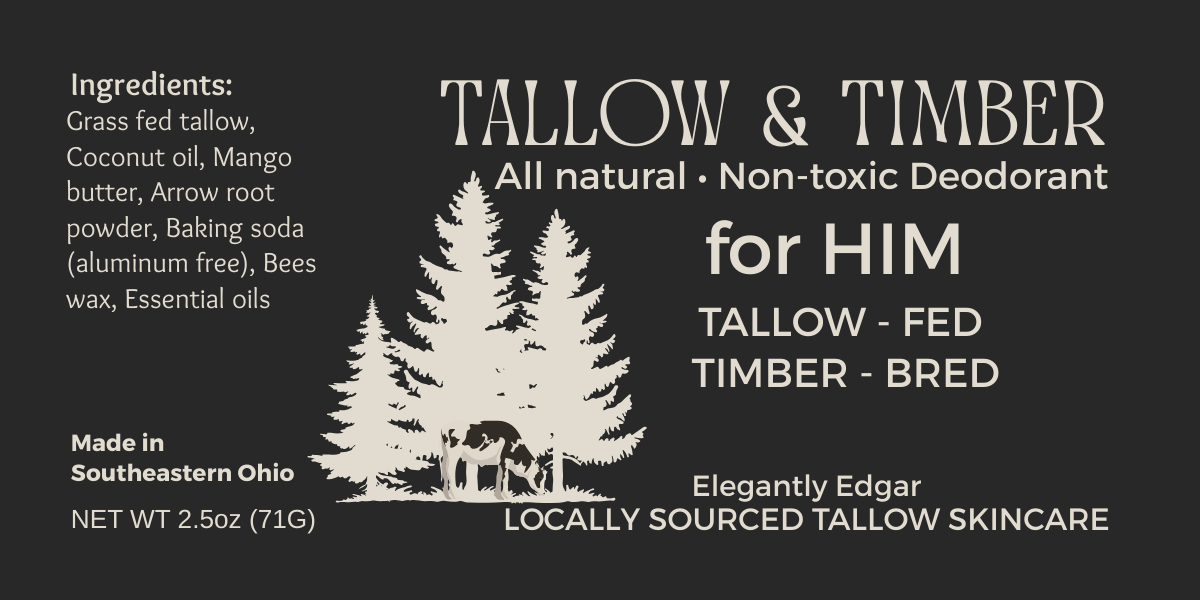Tallow & Timber Aluminum Free Deodorant for HIM