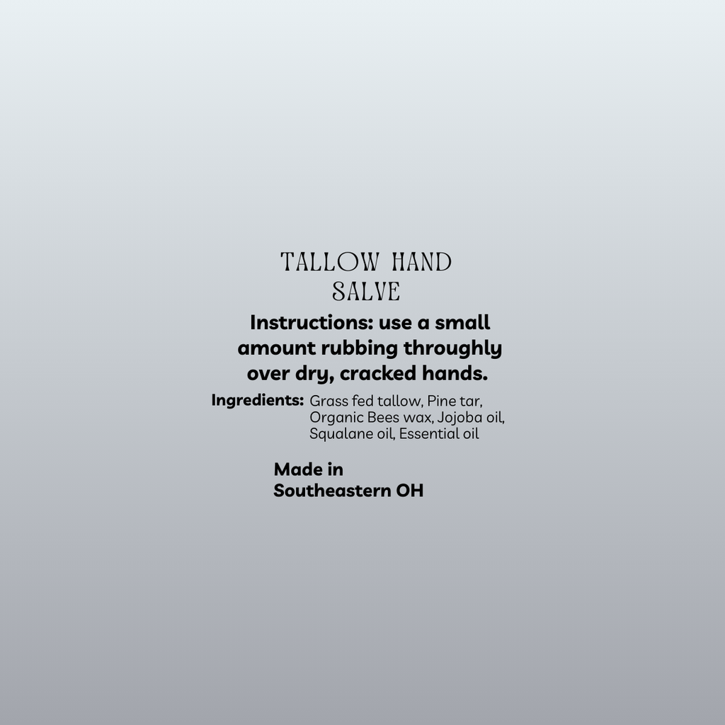 Tallow Hand Salve