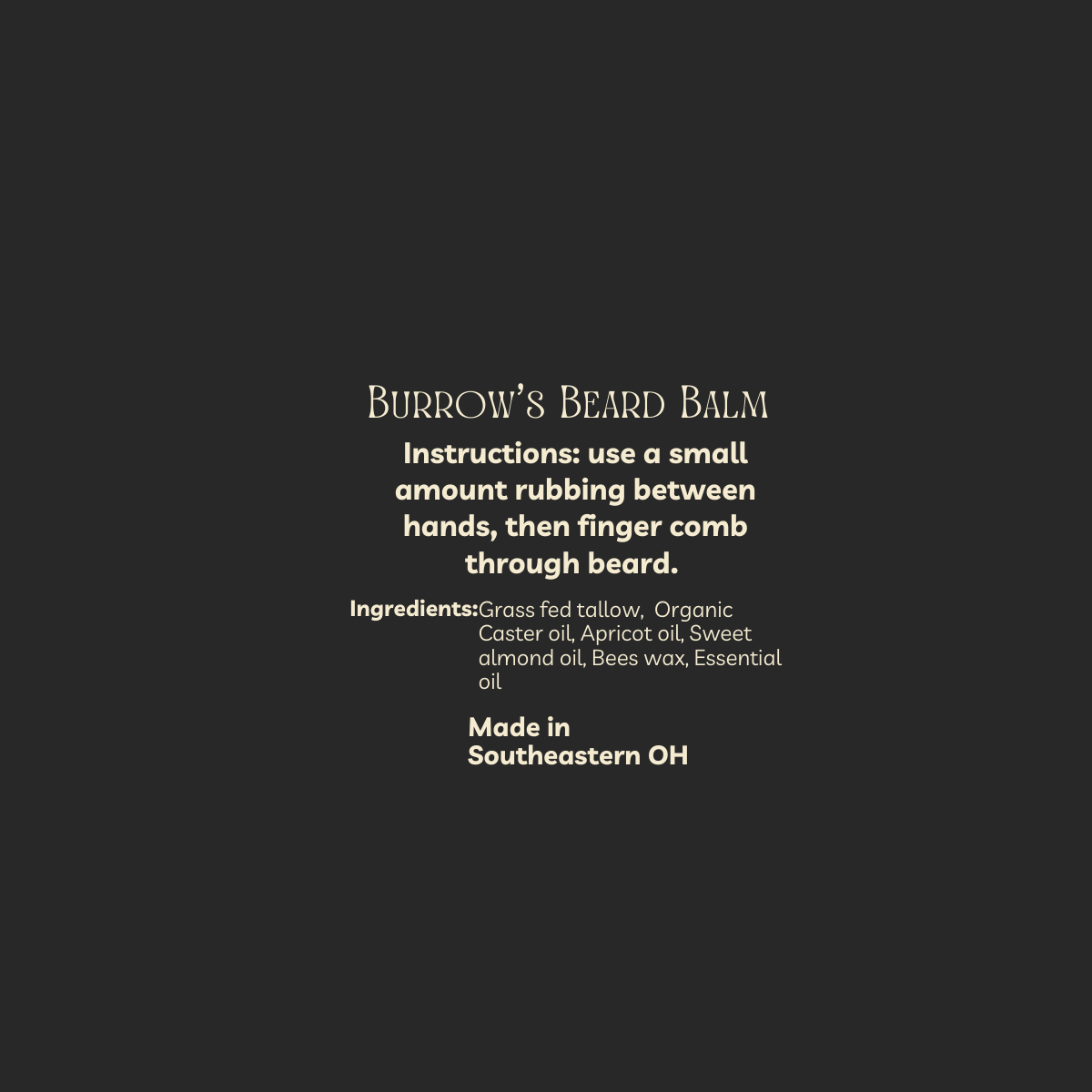 Burrow’s Beard Balm