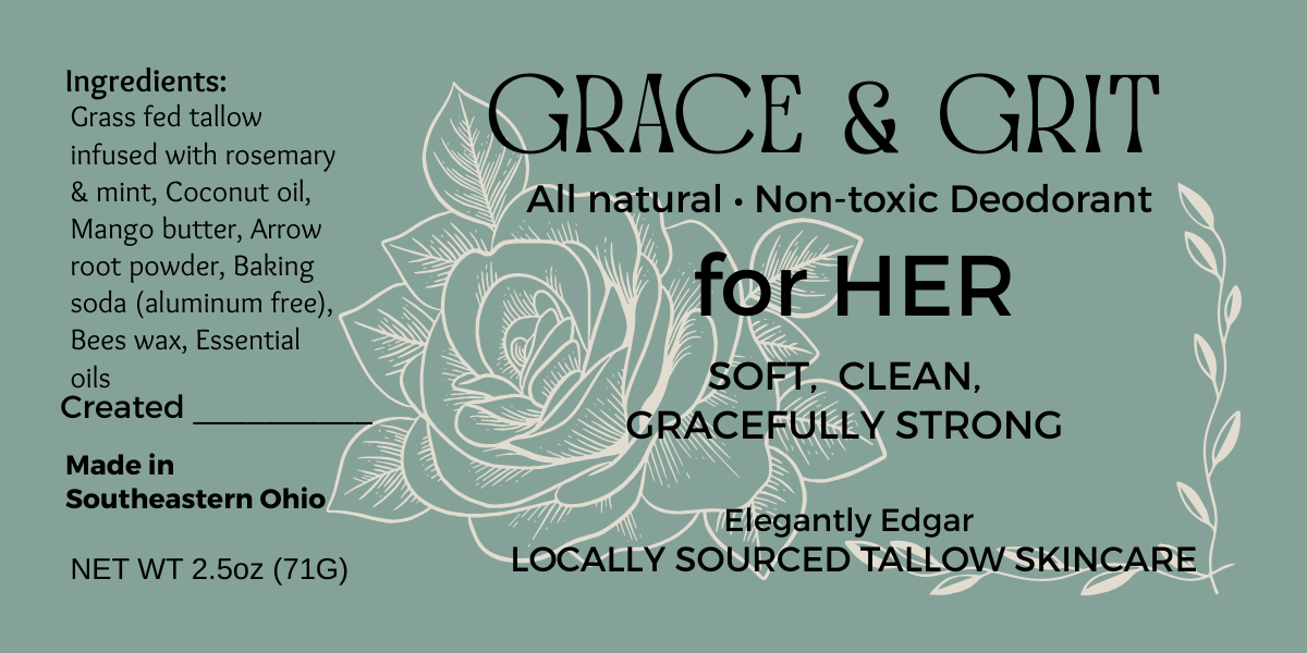 Grace & Grit Aluminum Free Deodorant for HER